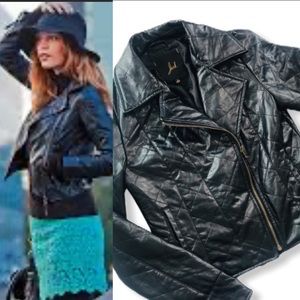 Womens Jack Quilted Vegan Bomber Jacket Small